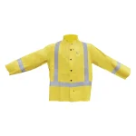 Casaca de tela enjebada con cinta reflectiva