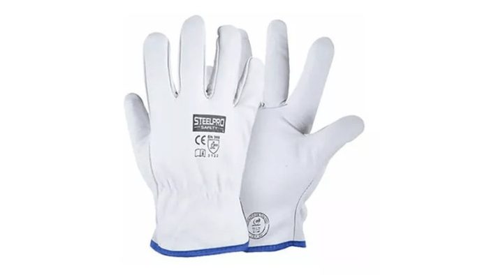 Guante Cuero Badana Amarillo Steelpro - Imagen 2