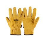 Guante Cuero Carnaza Mostaza Steelpro