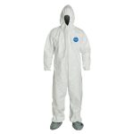 Traje DuPont Tyvek 400 TY122SWH con Cubrebotas