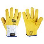 Guante Cuero Driver Amarillo Steelpro - Imagen 2